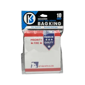 10-Pack Bag King Going Postal Wide Mouth Mylar Bag | 1/8th ounce