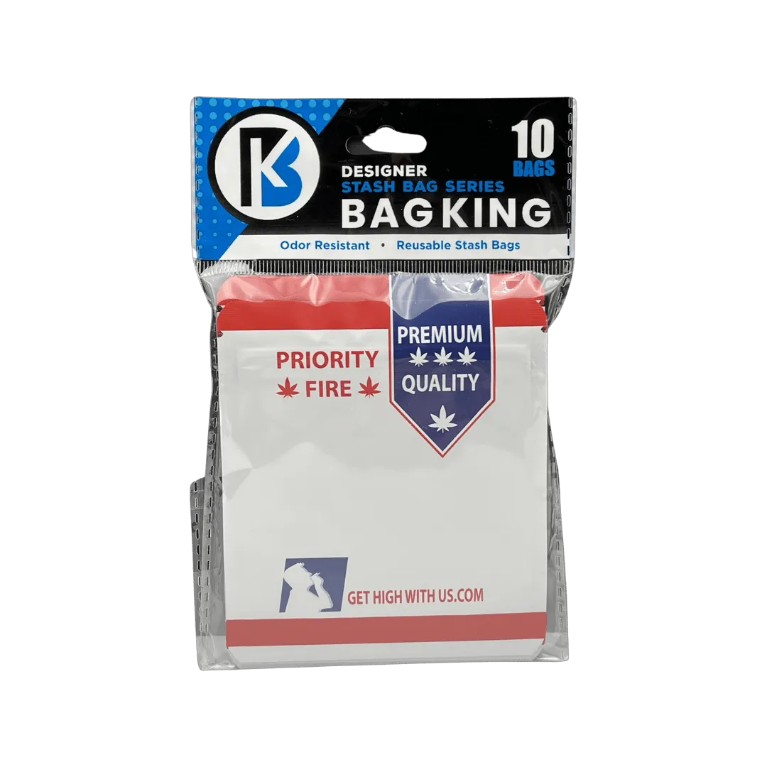 10-Pack Bag King Going Postal Wide Mouth Mylar Bag | 1/8th ounce