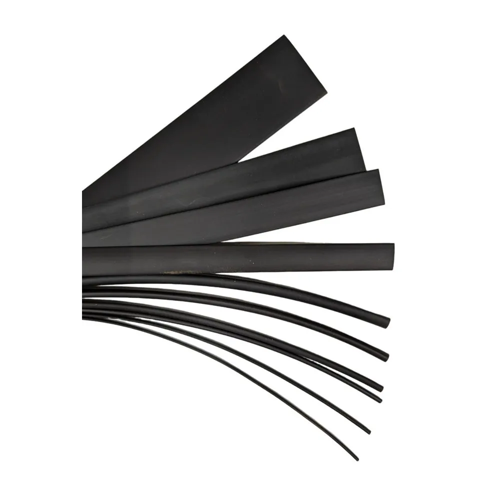 100 Piece Black Heat Shrink Sleeving Kit