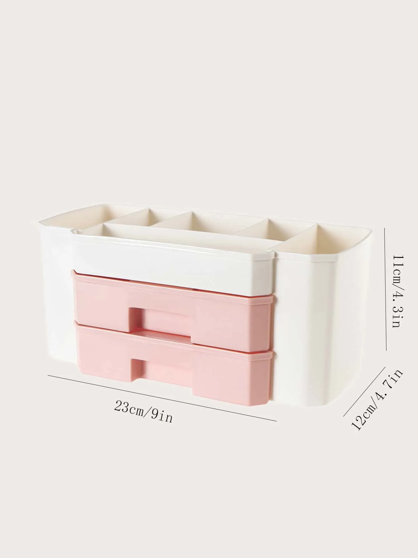 1pc Color Block Cosmetic Storage Box