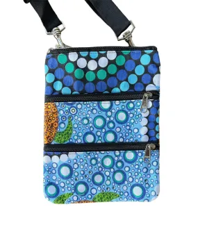 3 Zip Shoulder Bag - Colin Jones - Colours of the Sea