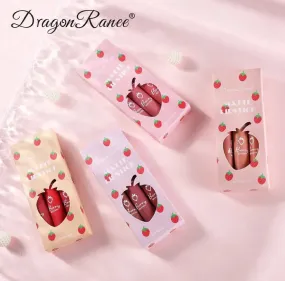 3pcs Dragon Ranee Strawberyy Sweet Lip Gloss Waterproof & Long-lasting