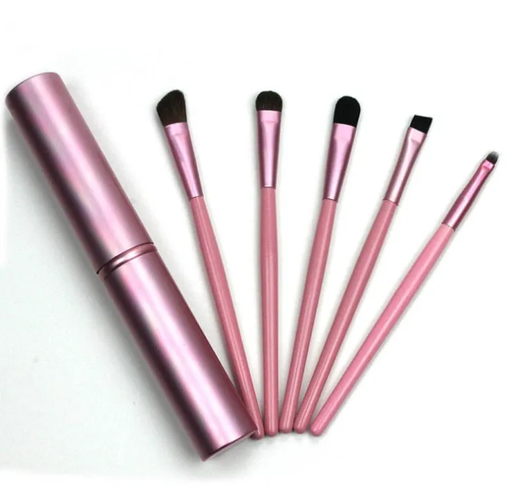 5pcs Portable Mini Eye Makeup Brushes - Travel Friendly Set