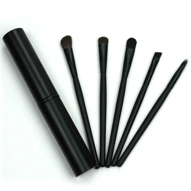 5pcs Portable Mini Eye Makeup Brushes - Travel Friendly Set