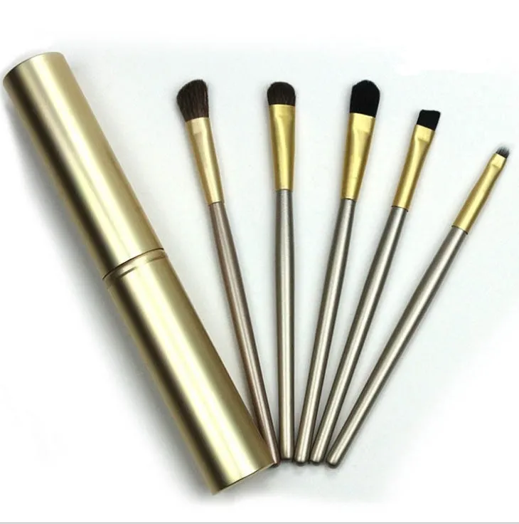 5pcs Portable Mini Eye Makeup Brushes - Travel Friendly Set