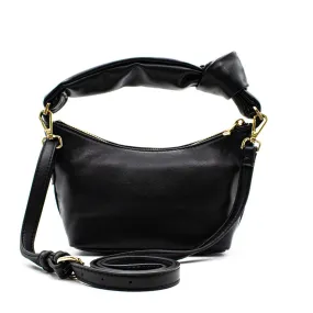 A New Day Knot Handle Shoulder Bags Leather Black Colour For Women