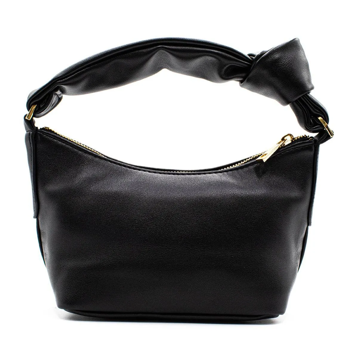 A New Day Knot Handle Shoulder Bags Leather Black Colour For Women