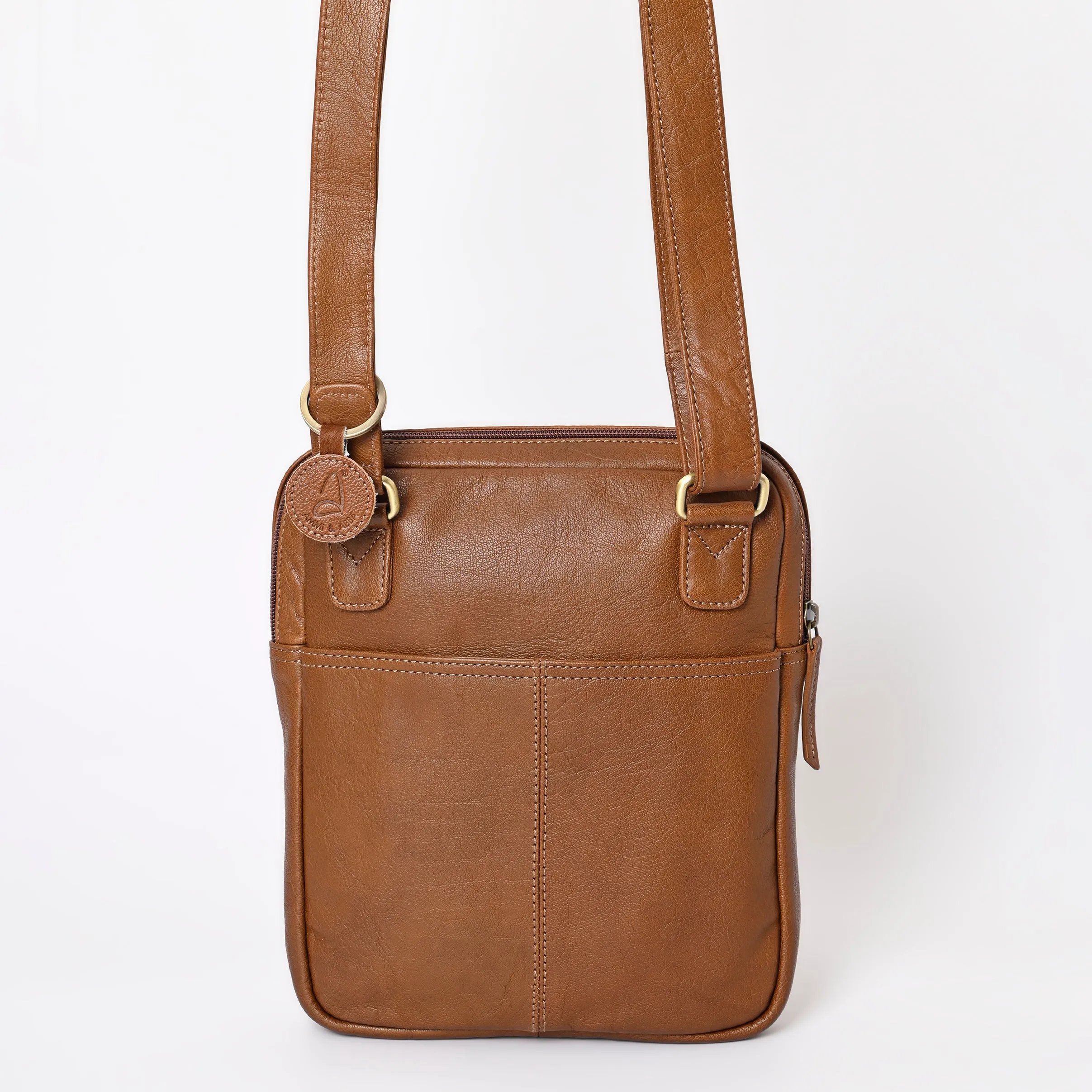 A&A-1101 Montana West 100% Genuine Oily Calf Leather Crossbody