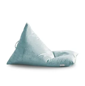 Adult Velvet Sky Blue Lazy Bean Bag Chair