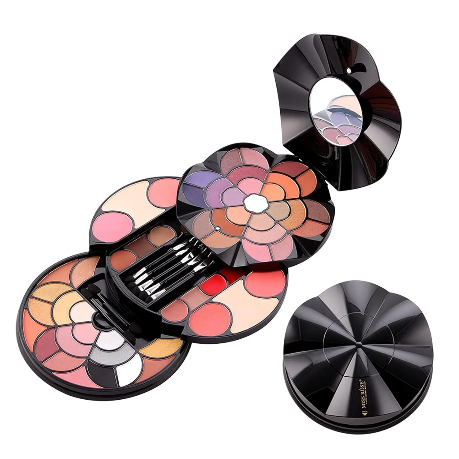 All-in-One Holiday Makeup Set: Eyeshadow, Lipstick, Concealer & More - Perfect Gift for Women