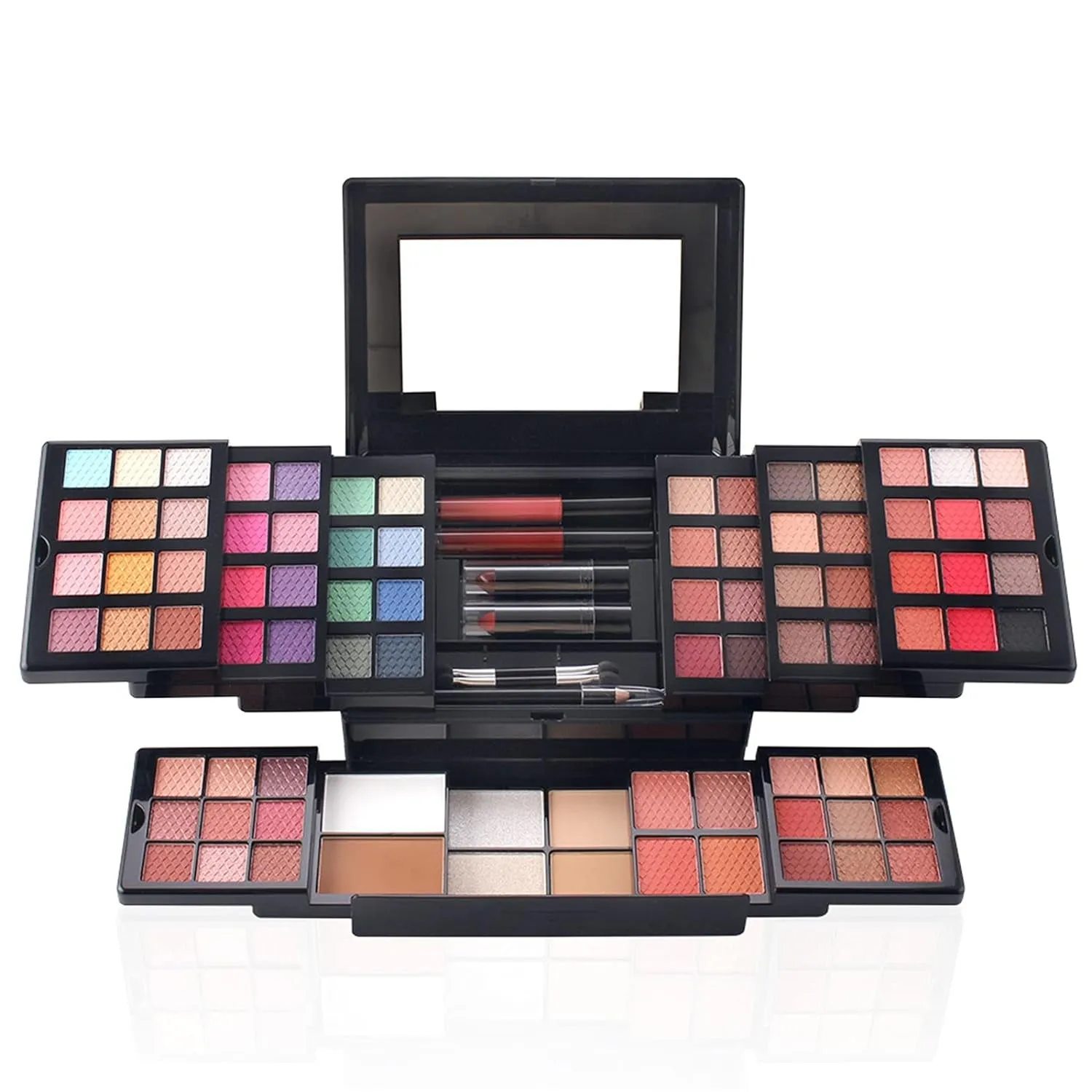 All-in-One Holiday Makeup Set: Eyeshadow, Lipstick, Concealer & More - Perfect Gift for Women