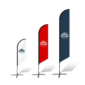 ANGLED FEATHER FLAGS