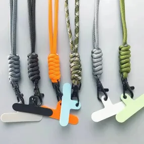 Anti-lost Hanging Rope Phone Backpack Keychain Flashlight Camera Lanyard High Strength Parachute Cord Paracord