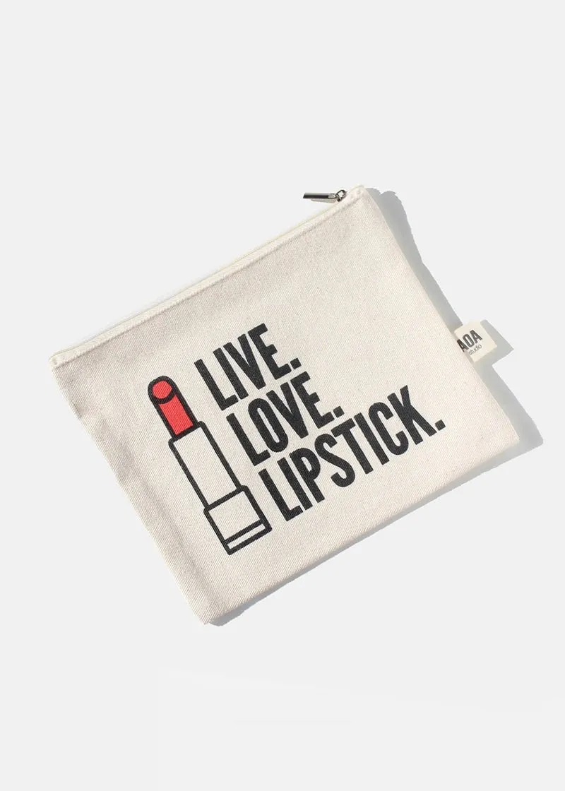 AOA Canvas Bag - Live Love Lipstick