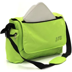 Baby Travel Zeta Changing Bag Plain LIME Complete With Changing Matt (Clearance)