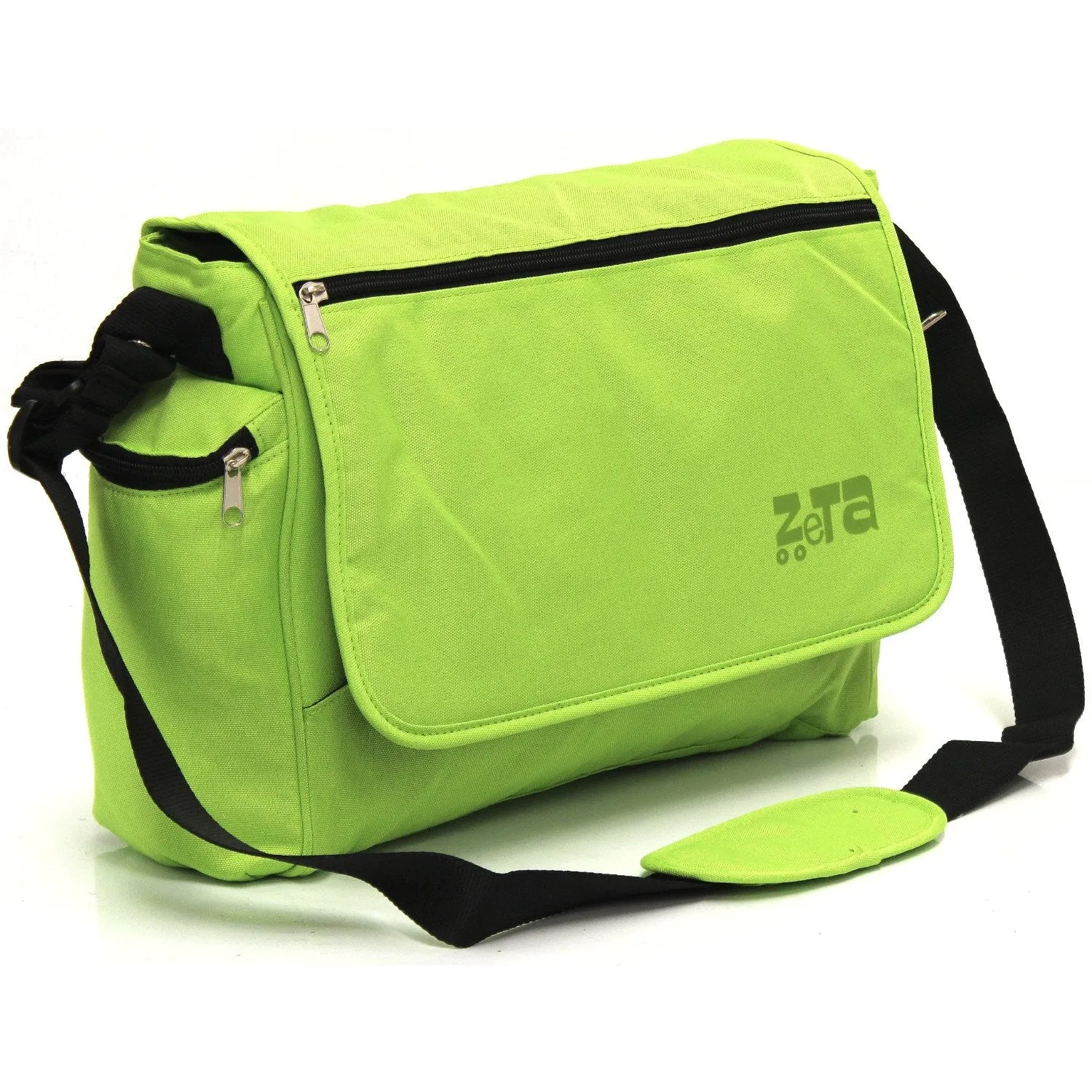 Baby Travel Zeta Changing Bag Plain LIME Complete With Changing Matt (Clearance)