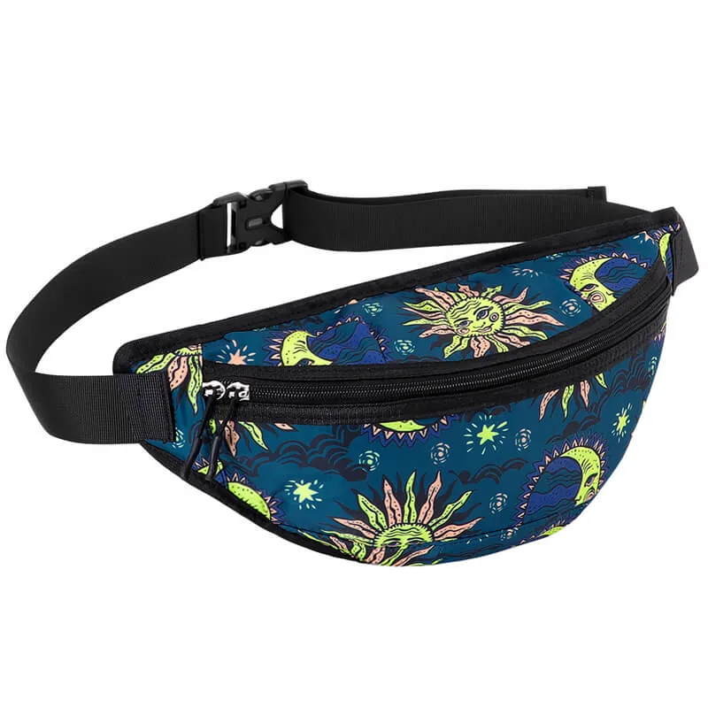 Backpack | Female's Leaves Backpack | Large Capacity Waist Bag