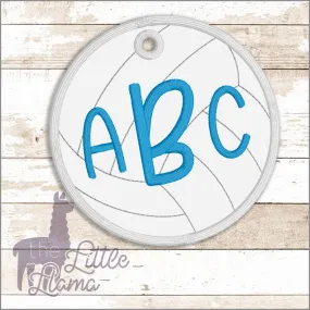 Bag Volley Ball Monogram Tag