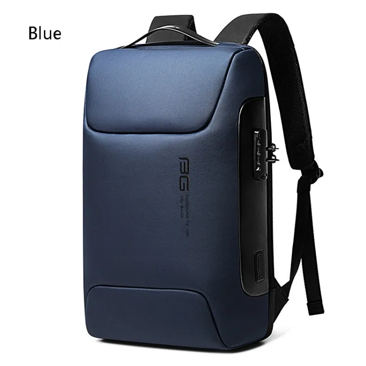 BANGE BG-7216 Waterproof Anti-theft Shoulders Bag Men Business Travel Computer Backpack(Blue)