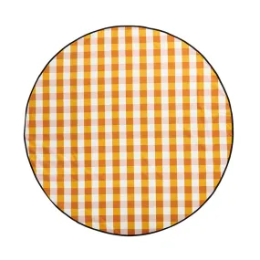 basil bangs | love rug | gingham butterscotch - LC