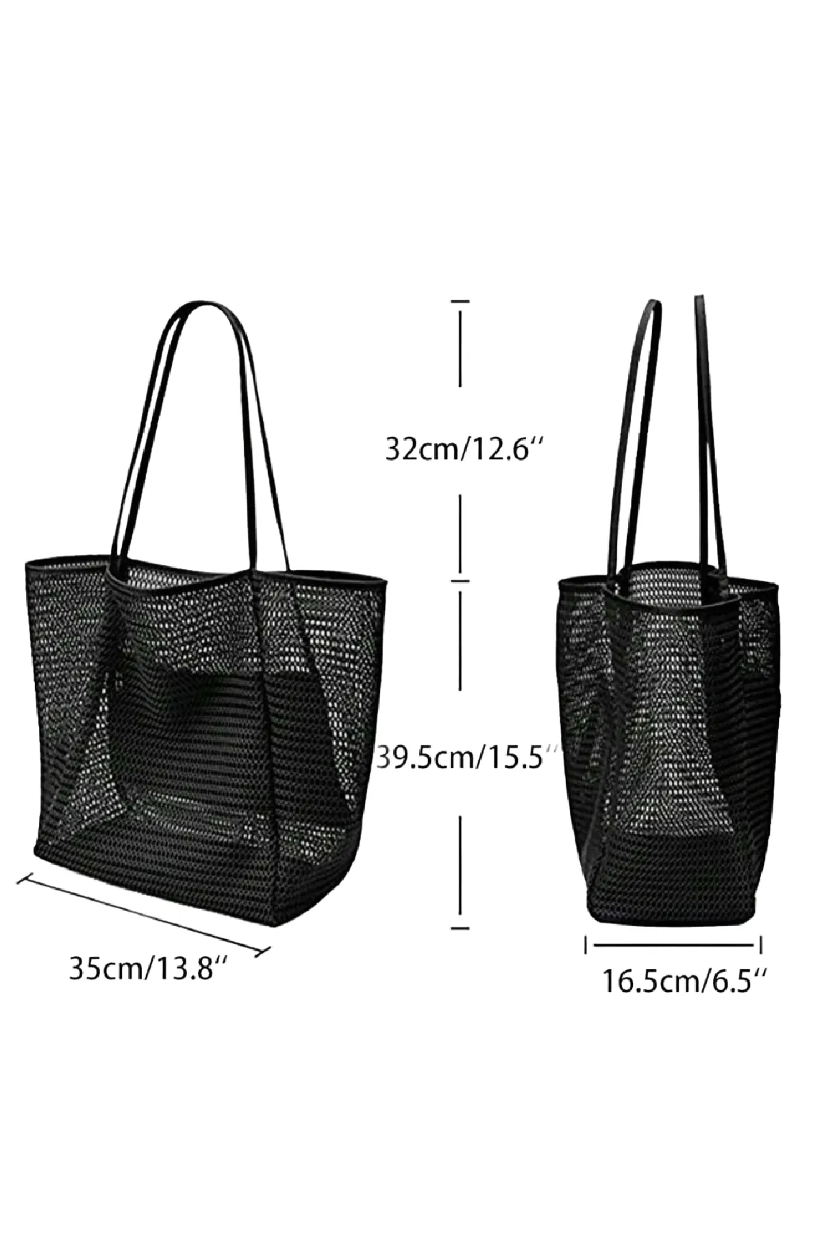 Beach Tote Bag (Black)