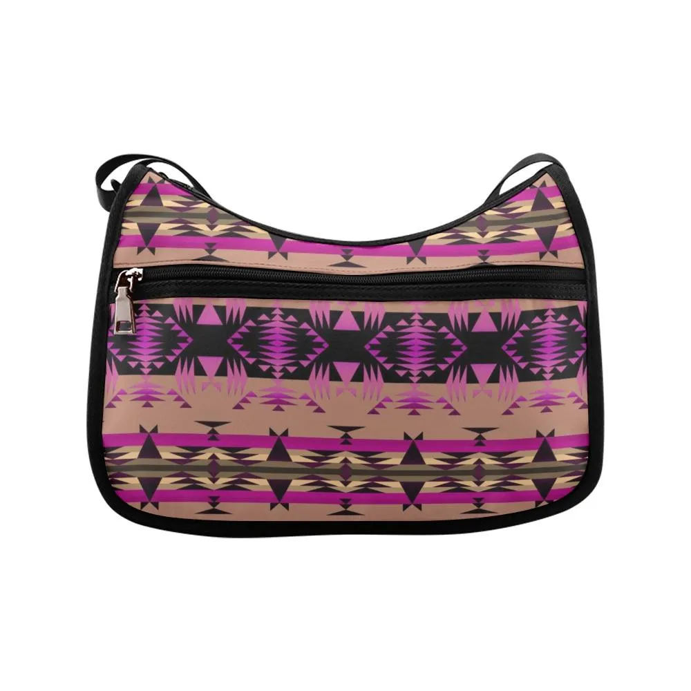 Between the Mountains Berry Crossbody Bags