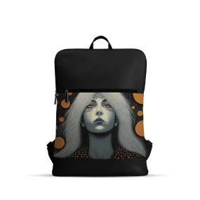 Black Orbit Laptop Backpack Queen of the moon