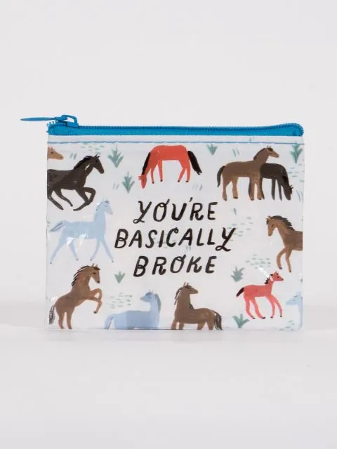 BlueQ - You're Basically Broke - Coin Purse