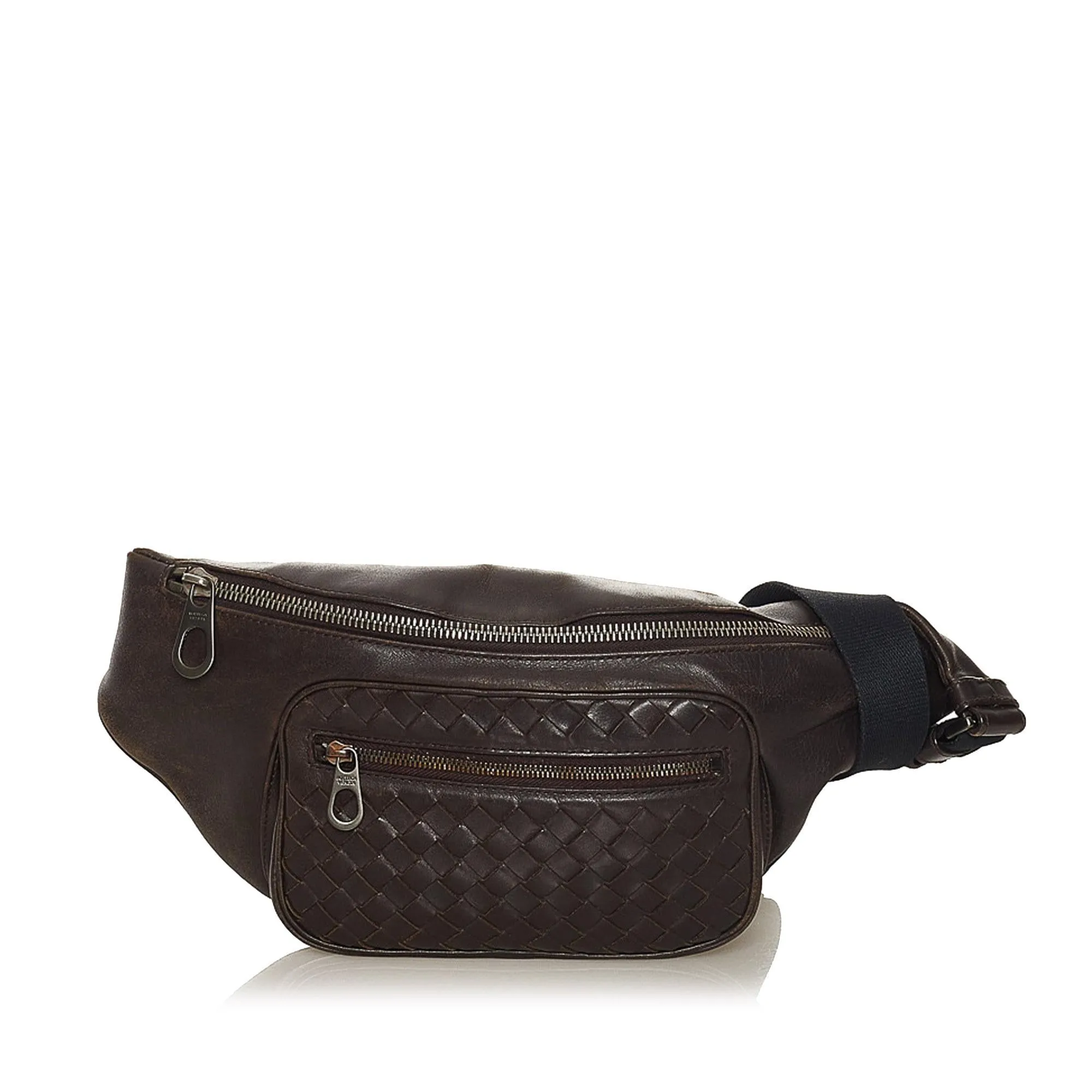 Bottega Veneta Intrecciato Leather Belt Bag (SHG-34301)