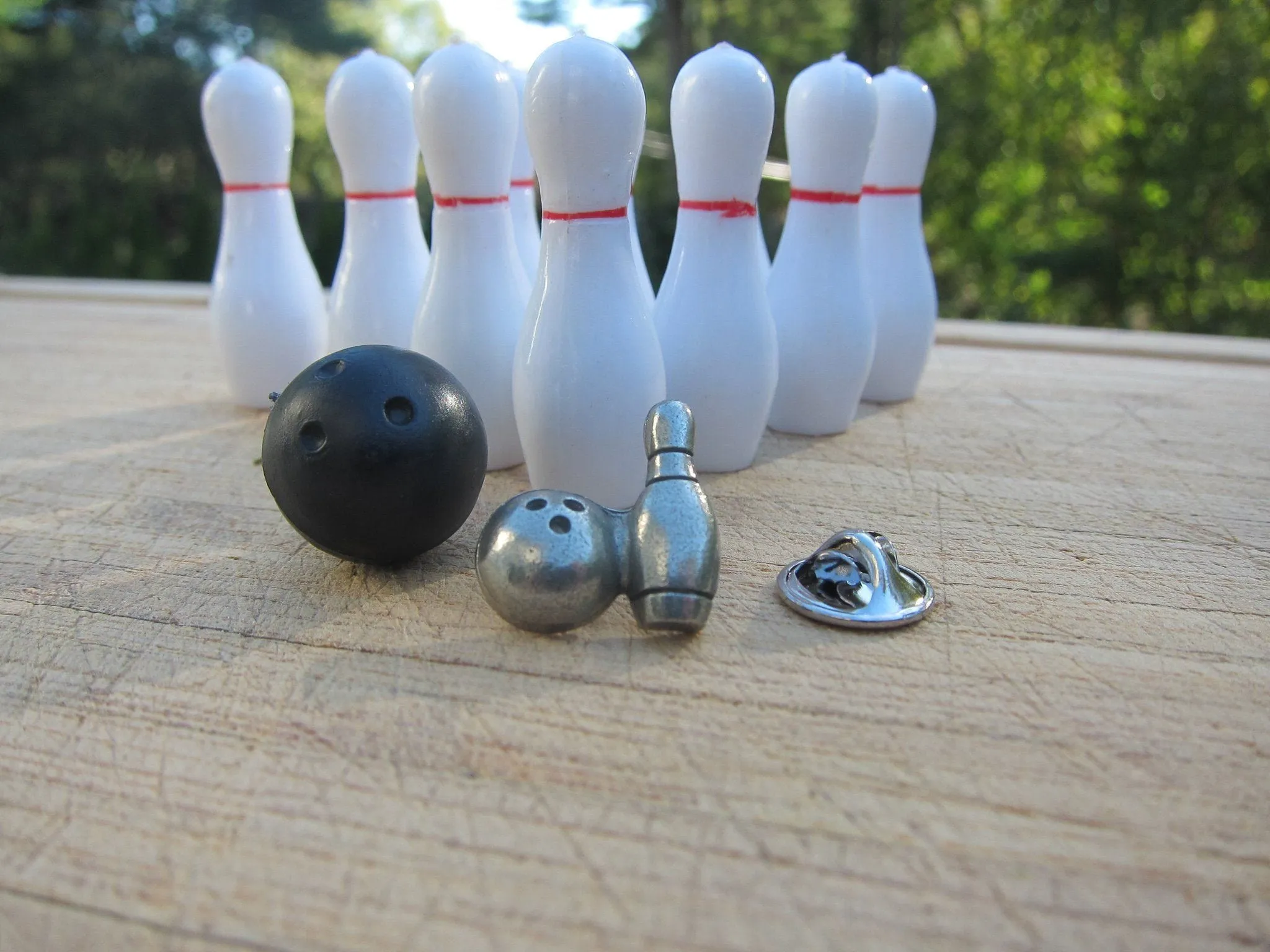 Bowling Ball and Pin Lapel Pin