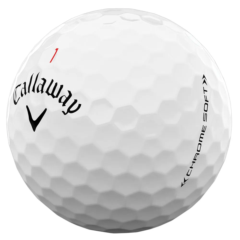 Callaway Chrome Soft Golf Balls - White - 12 Pack