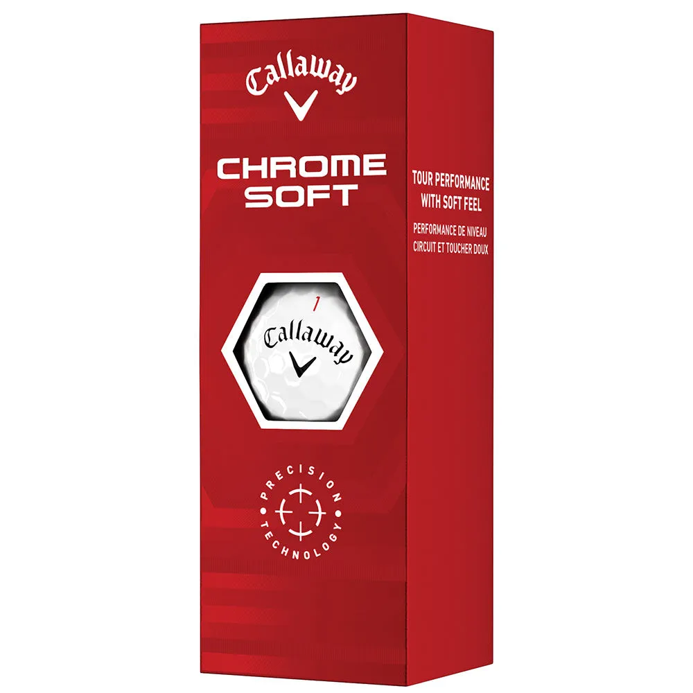 Callaway Chrome Soft Golf Balls - White - 12 Pack