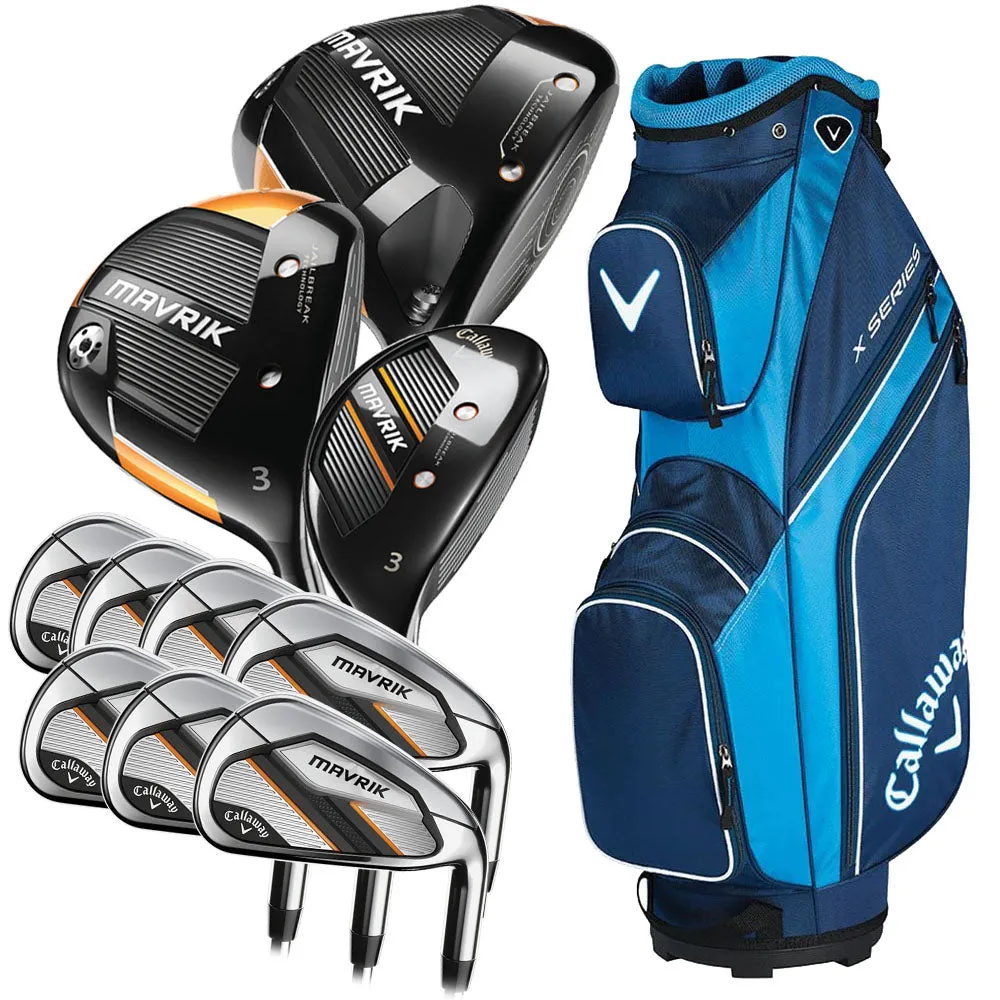 Callaway MAVRIK 22 11-Piece Cart Bag Package Set – Steel