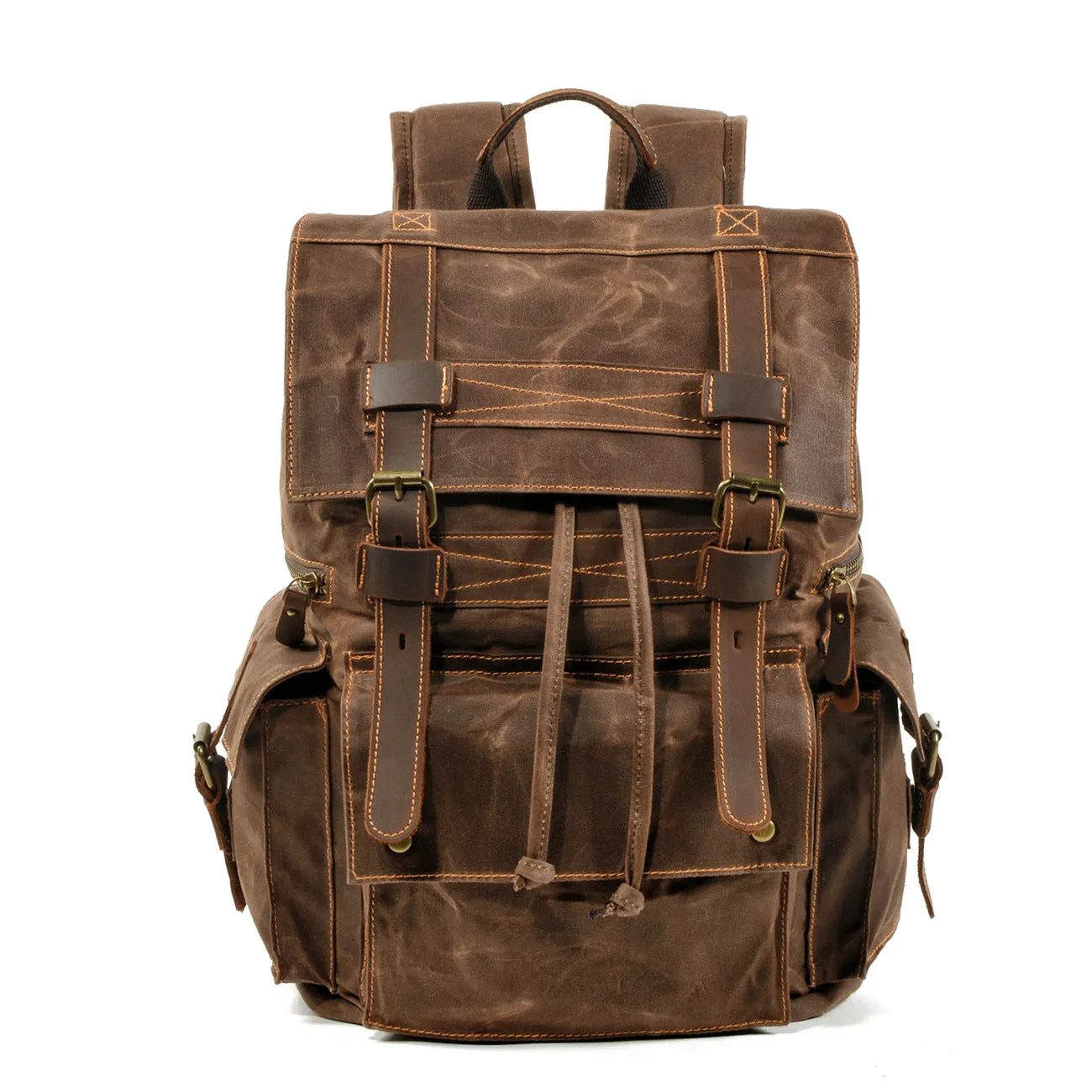 Canvas Travel Backpack School Backpack Hiking Rucksack Laptop Backpack