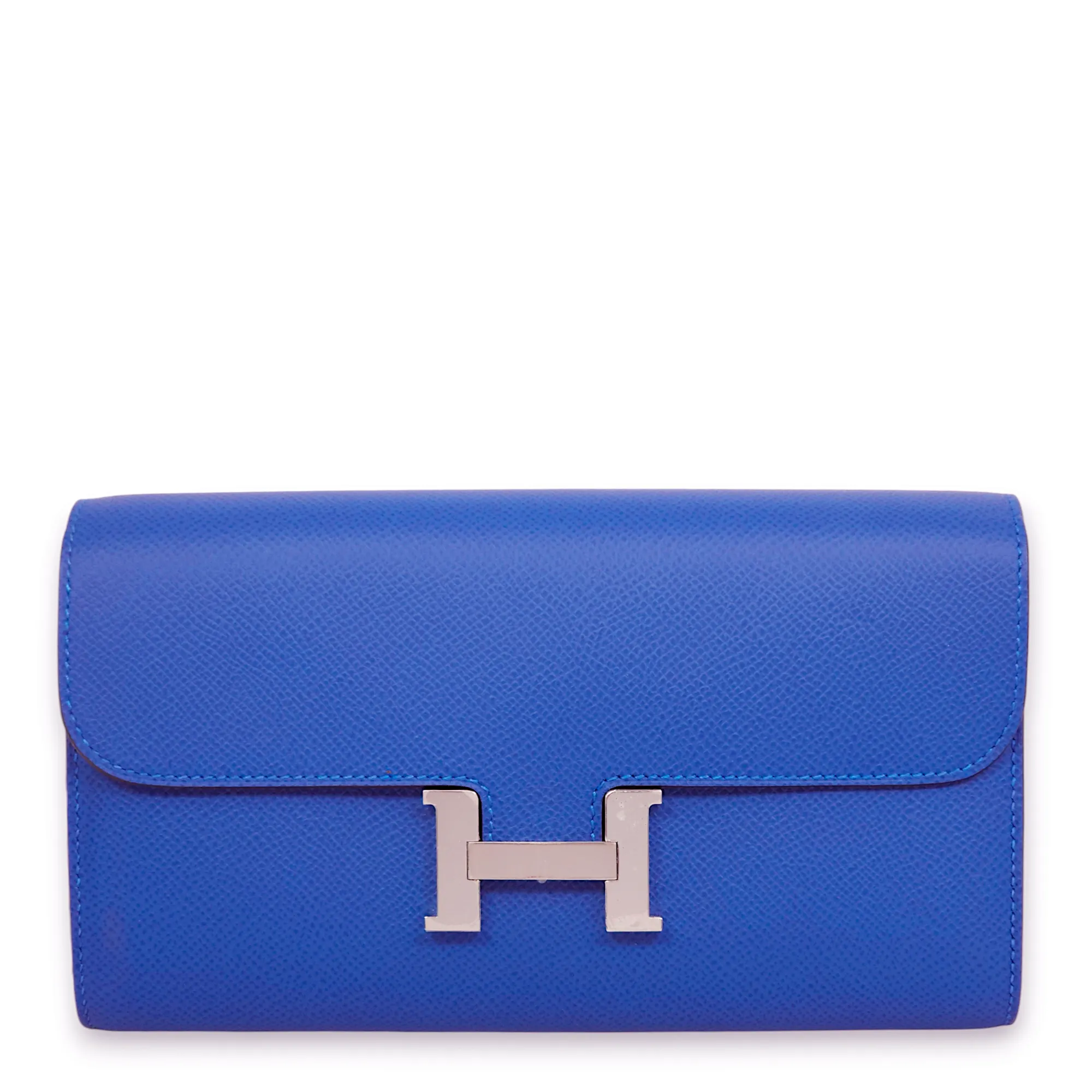 Constance To Go Blue Mykonos Crossbody Bag in Epsom, Palladium hardware