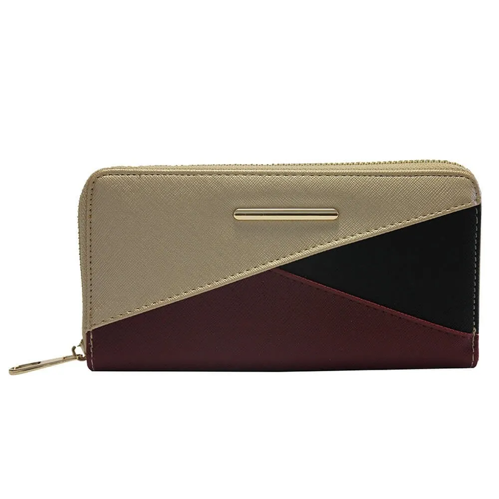 Contrast Purse Gold