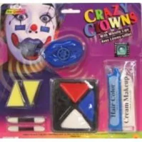 Crazy Clown With Whistle Lips Face Paints - Makeup tray