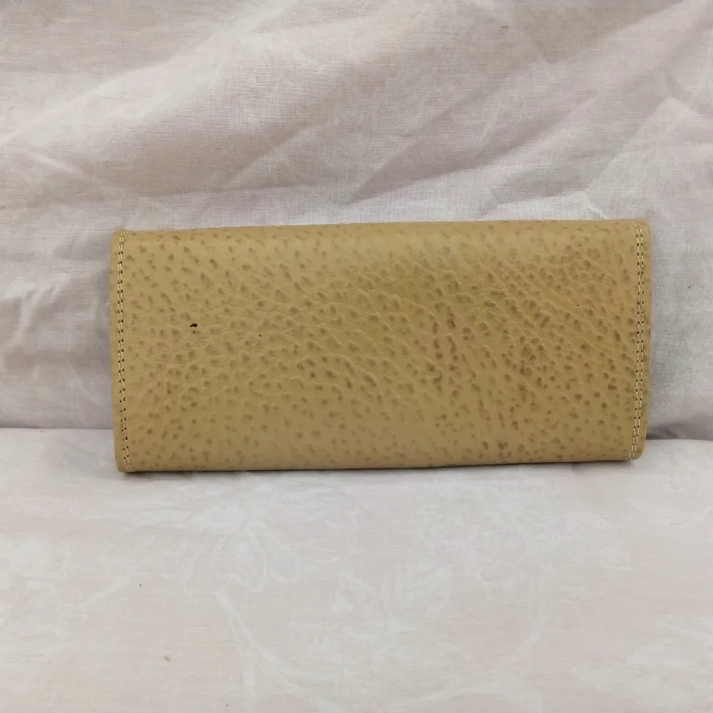 Creamy Split Leather Women's Wallet - Ladies Clutch