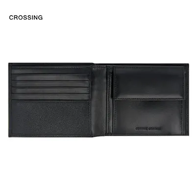 Crossing Elite Bi-fold Leather Wallet With Coin Pocket [13 Card Slots] RFID