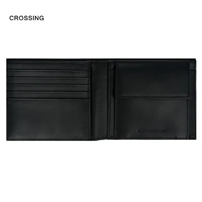 Crossing Infinite Bi-Fold Leather Wallet With Coin Pocket [13 Card Slots] RFID