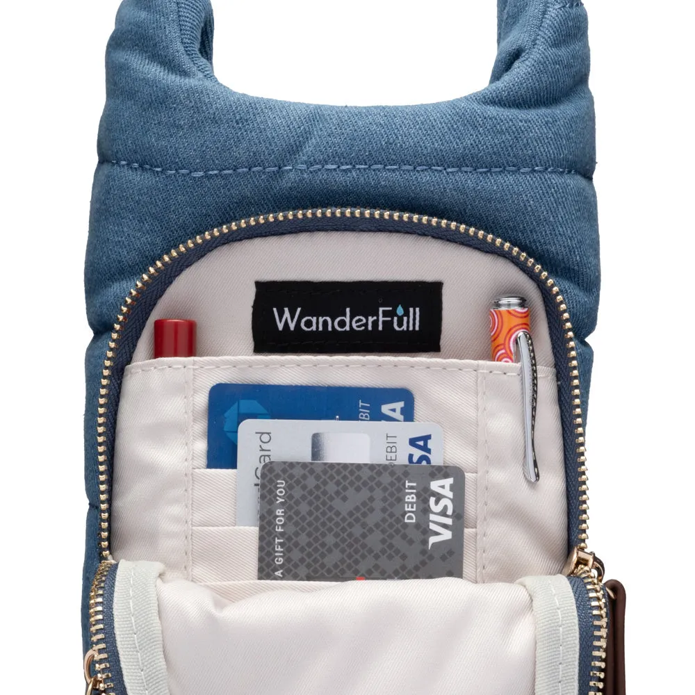 Denim HydroBag® with Vegan Leather Strap