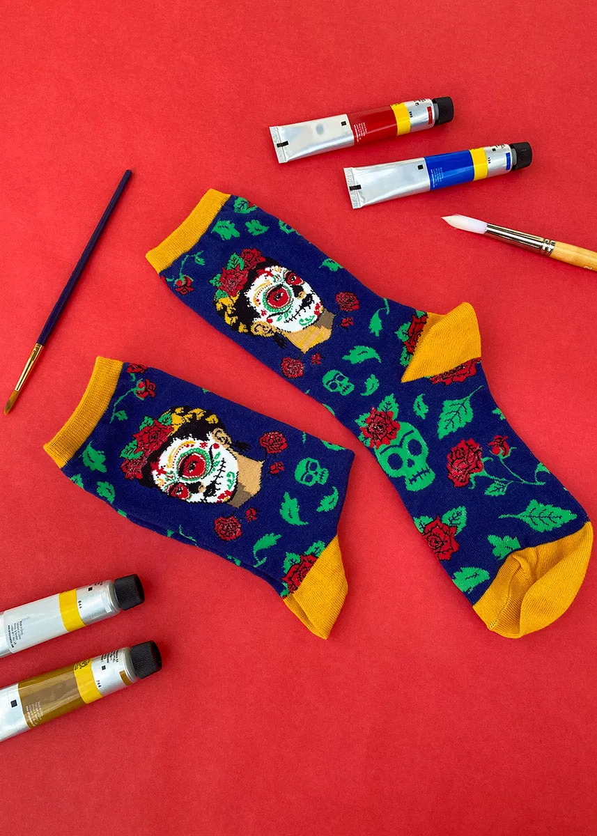 Dia De Frida Kahlo Crew Socks