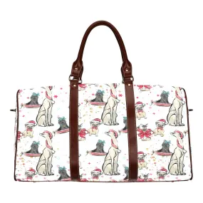 Dog Christmas Waterproof Travel Bag/Small (Model 1639)