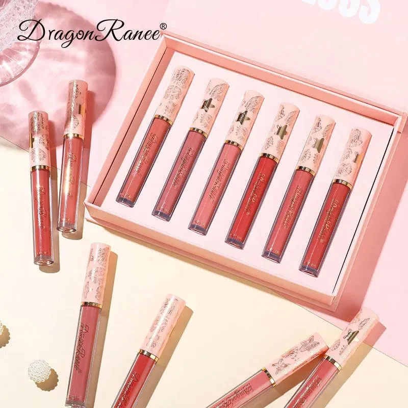 Dragon Ranee 6 Colors Waterproof Matte Liquid Lip gloss D8001