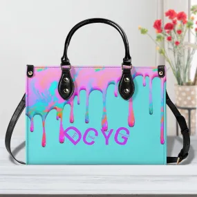 DRIP Pink,Turquoise & Turquoise Multiple Sizes Upgraded Luxury Women PU Leather Handbag