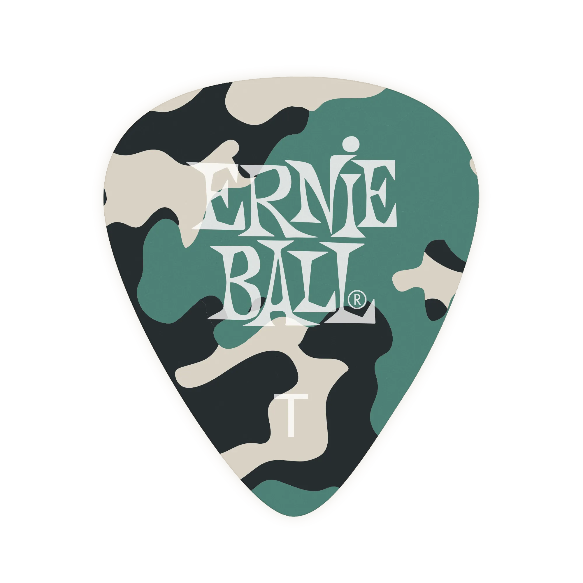 Ernie Ball Camouflage Cellulose Picks Thin 12-Pack