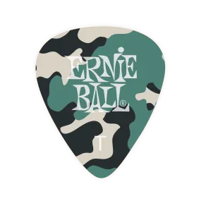 Ernie Ball Camouflage Cellulose Picks Thin 12-Pack