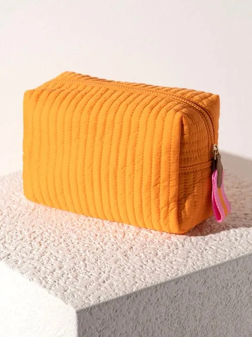 Ezra Quilted Cosmetic Pouch