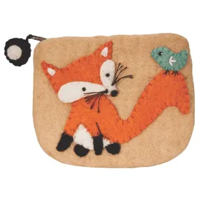 Felt Coin Purse Fox Wild Woolies