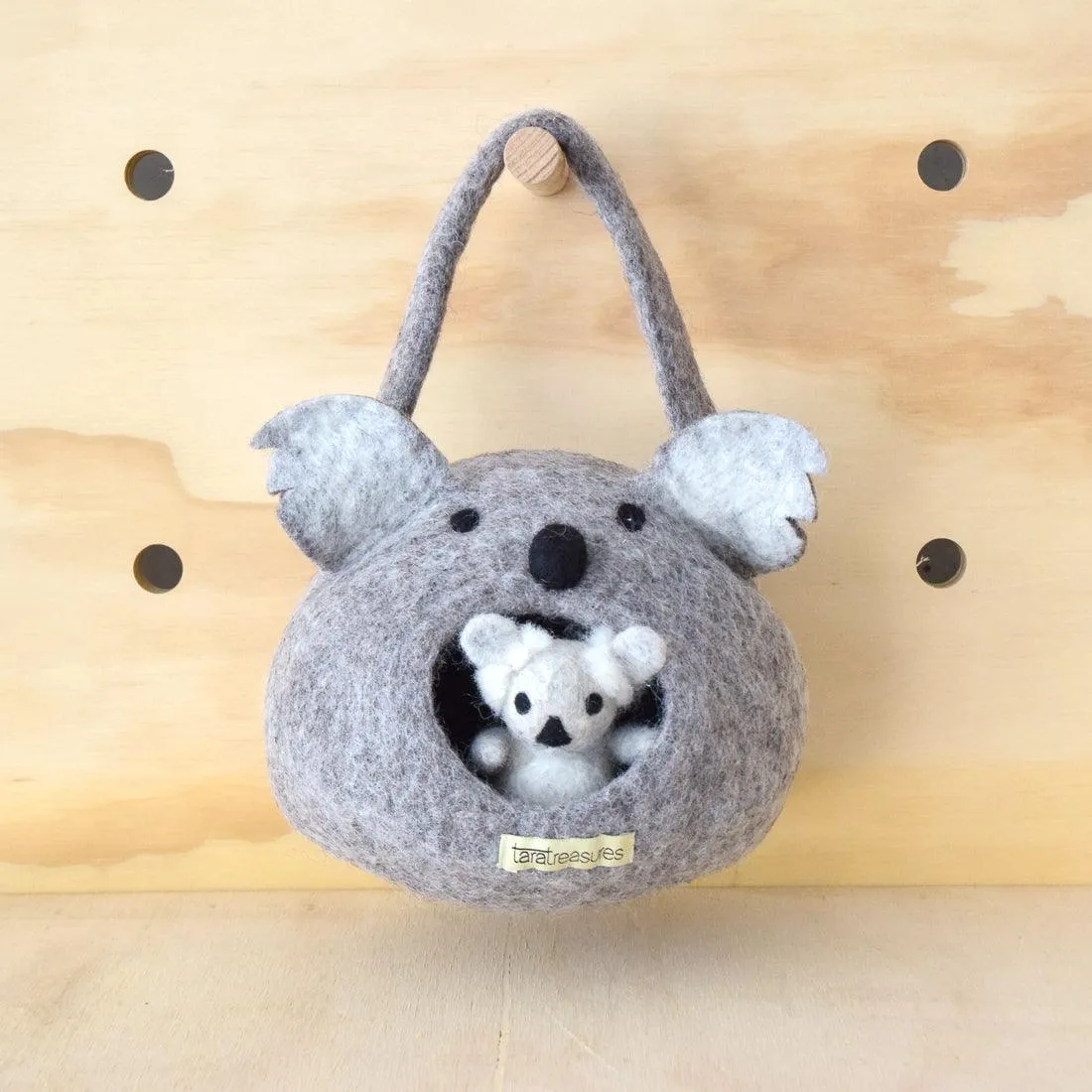 Felt Koala House Bag with Koala Toy